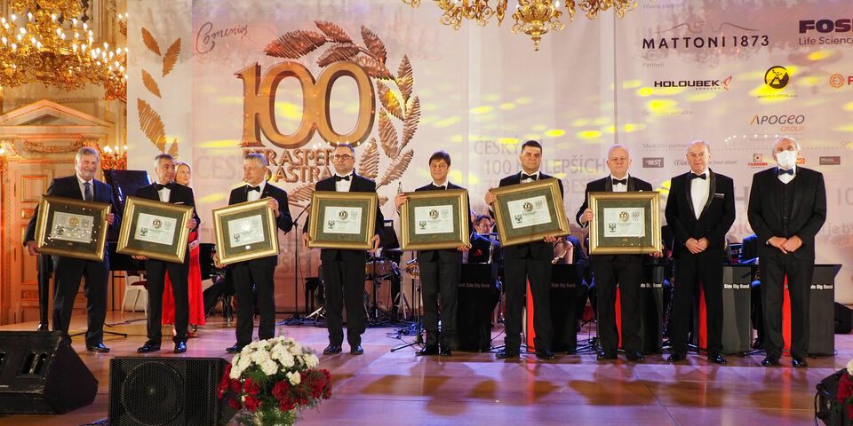 Ze slavnostního předávání ocenění Českých 100 nejlepších, oborová kategorie Zaměstnanost & Družstevnictví (Foto: Jaromír Kainc)