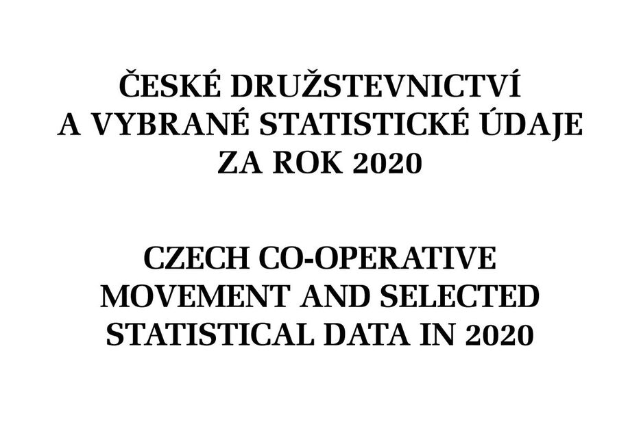 České družstevnictví a vybrané statistické údaje